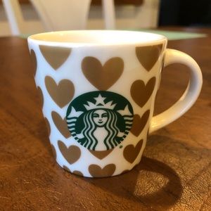 2015 Starbucks Gold Hearts Mini mug.